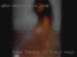 BDSM female in train ways